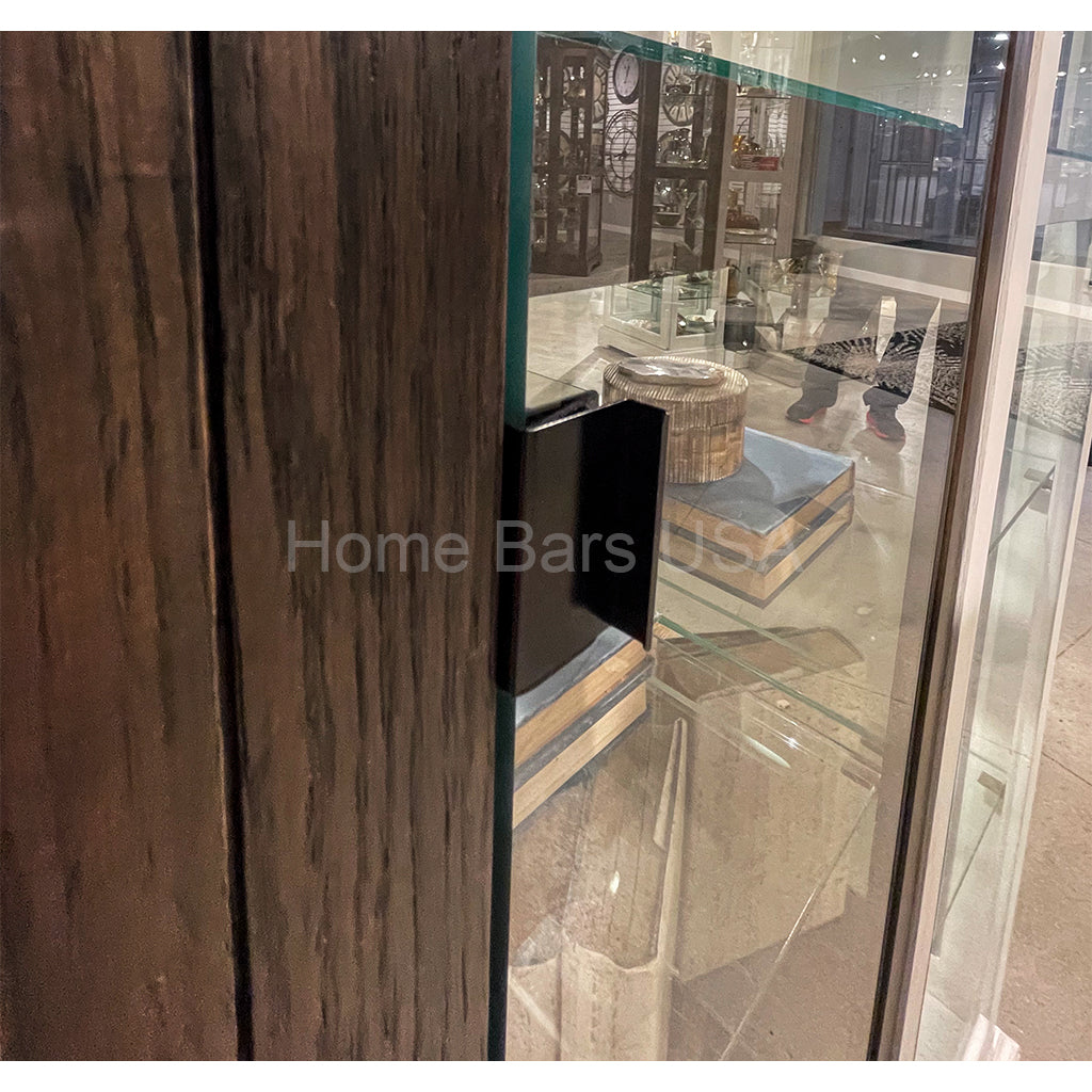 Howard Miller Flora III Curio Cabinet 680727 real photo of the door - Home Bars USA