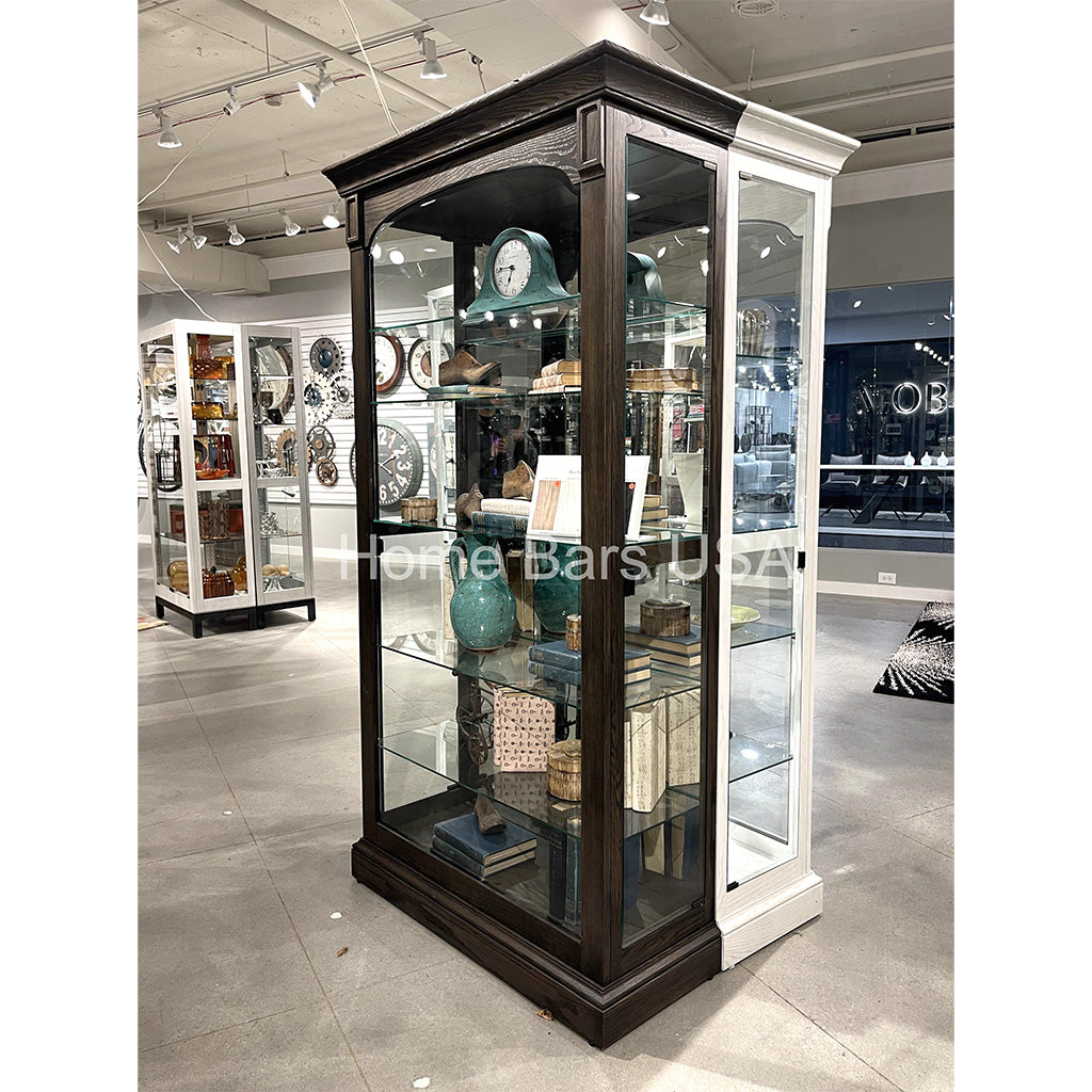 Howard Miller Flora III Curio Cabinet 680727 real image side view - Home Bars USA