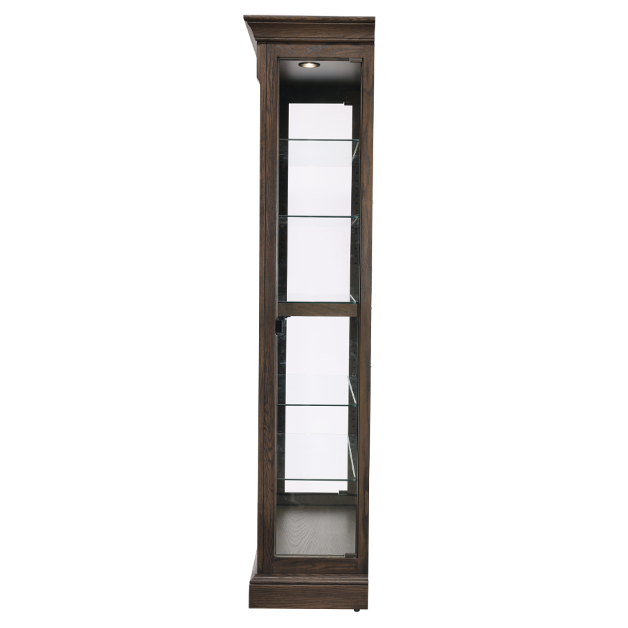 Howard Miller Flora III Curio Cabinet 680727 side - Home Bars USA