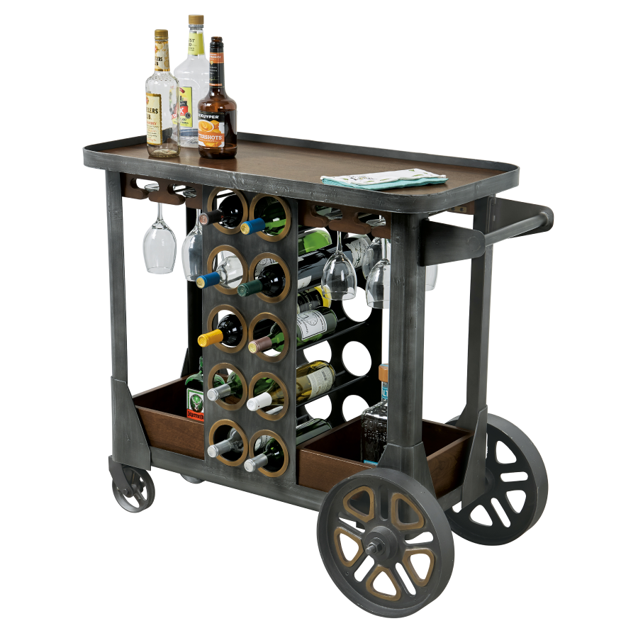 Howard Miller Floyd Wine & Bar Cart 695326 - Home Bars USA