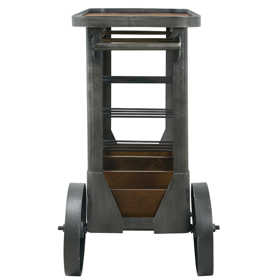 Howard Miller Floyd Wine &amp; Bar Cart 695326 side - Home Bars USA