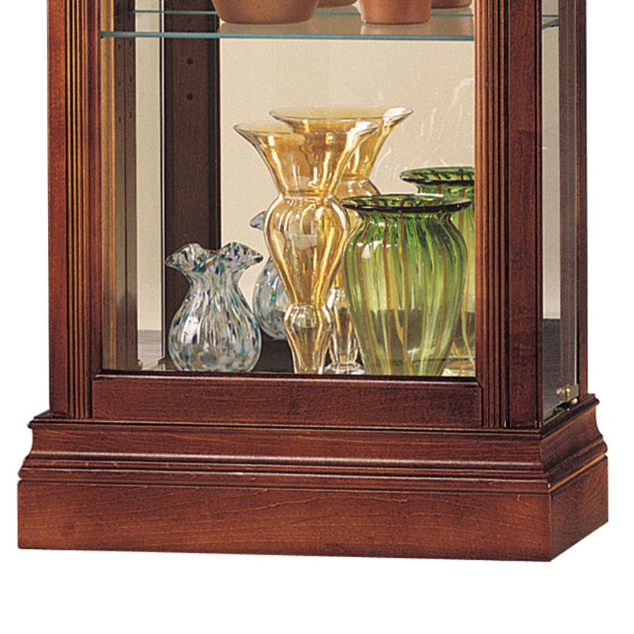Howard Miller Gregory Curio Cabinet 680245 base details - Home Bars USA