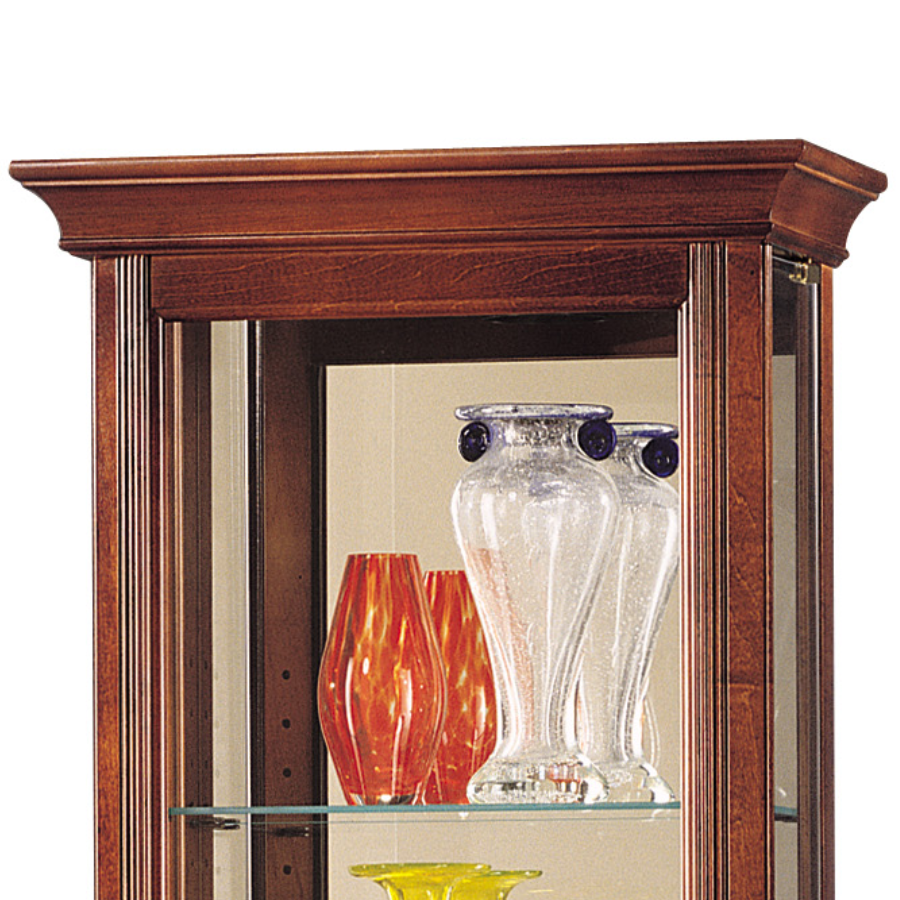 Howard Miller Gregory Curio Cabinet 680245 top part details - Home Bars USA