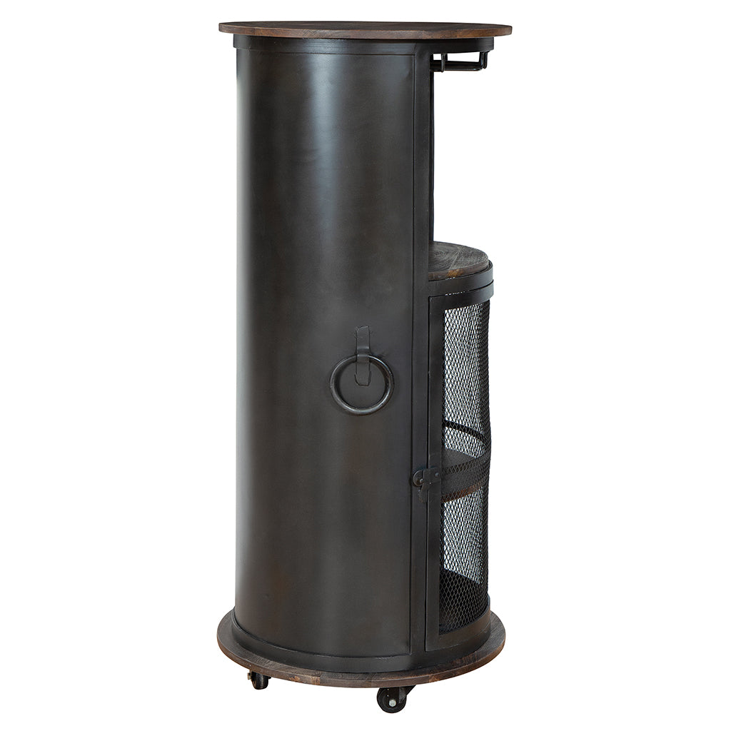 Howard Miller Half Pint Wine &amp; Bar Cabinet 695256 full side view - Home Bars USA