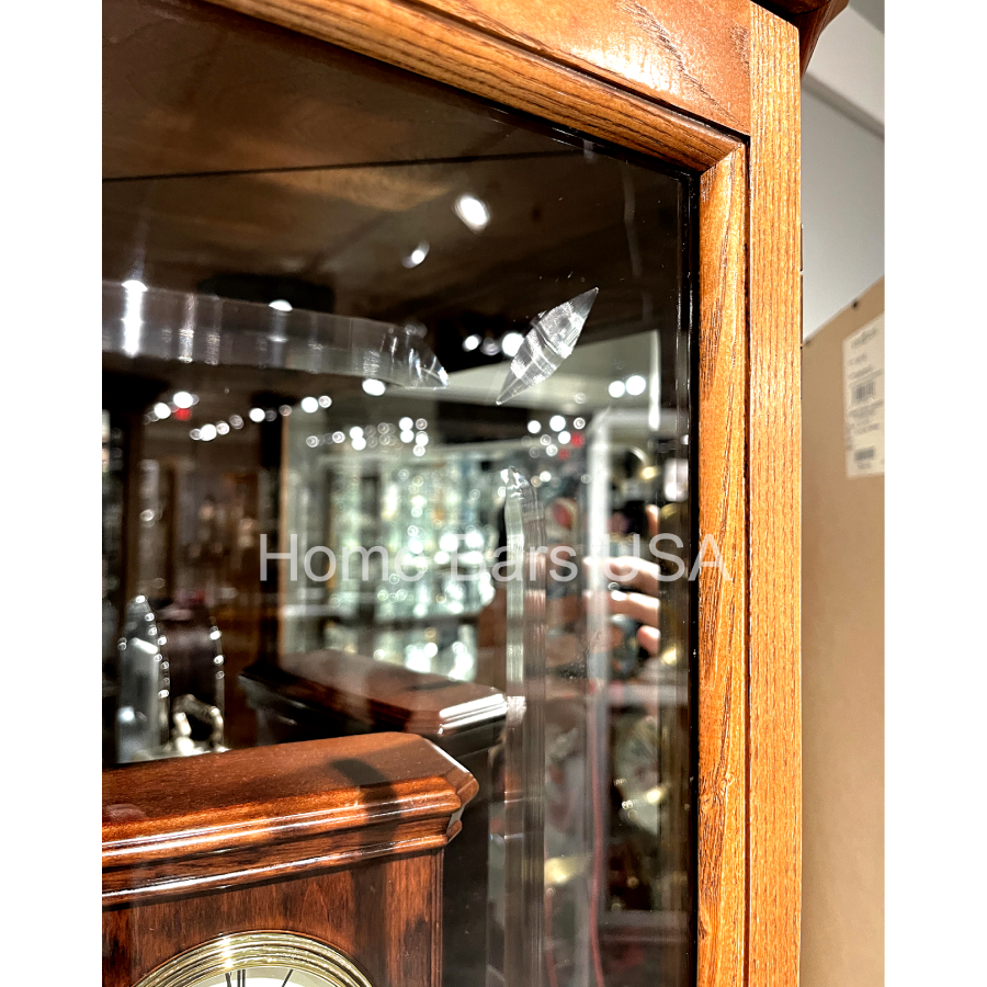 Howard Miller Hammond Corner Curio Cabinet 680347 real photo of the details - Home Bars USA