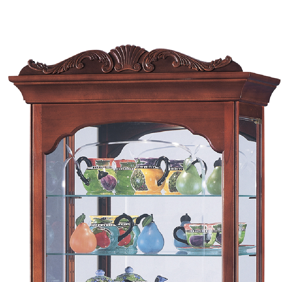 Howard Miller Hastings Curio Cabinet 680342 top details - Home Bars USA
