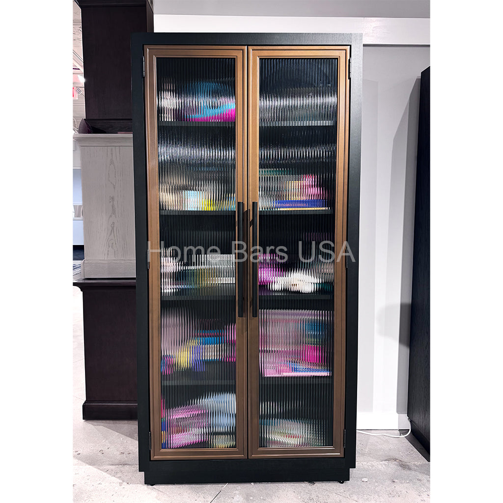 Howard Miller Inara Storage Cabinet 680810 real photo of the front with closed doors - Home Bars USA