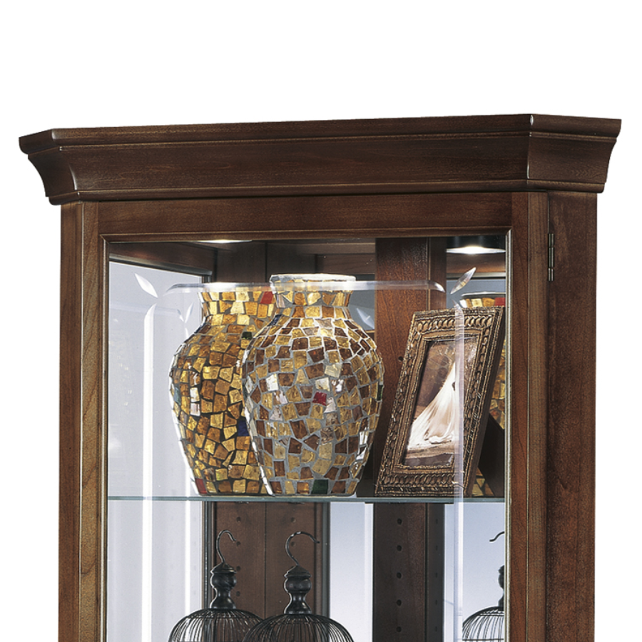 Howard Miller Jennings Corner Curio Cabinet 680346 - Home Bars USA