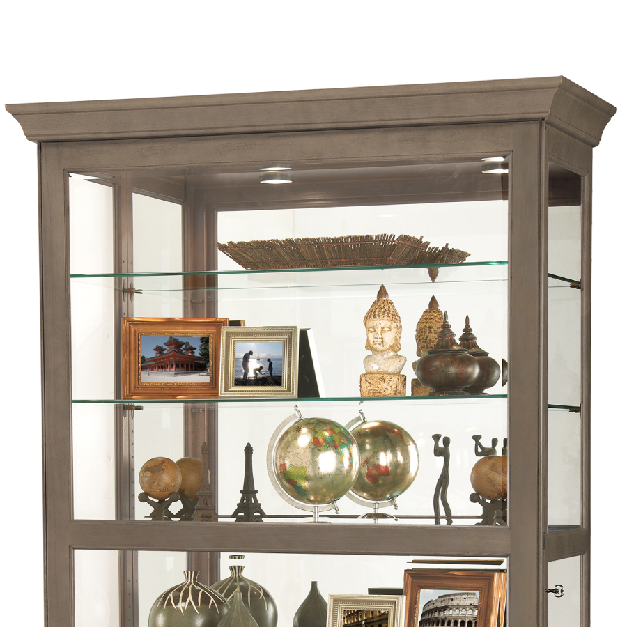 Howard Miller Kane V Curio Cabinet 680699 top - Home Bars USA