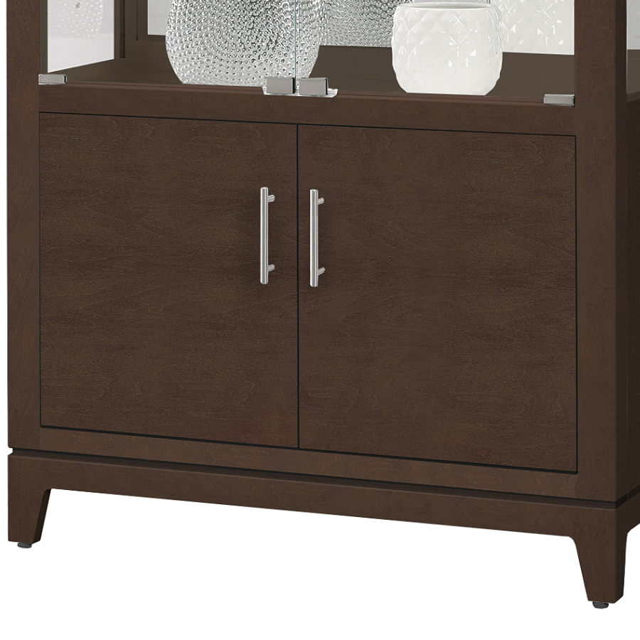 Howard Miller Larson Curio Cabinet 680750 doors - Home Bars USA