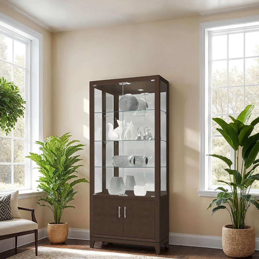 Howard Miller Larson Curio Cabinet 680750 in interior design - Home Bars USA