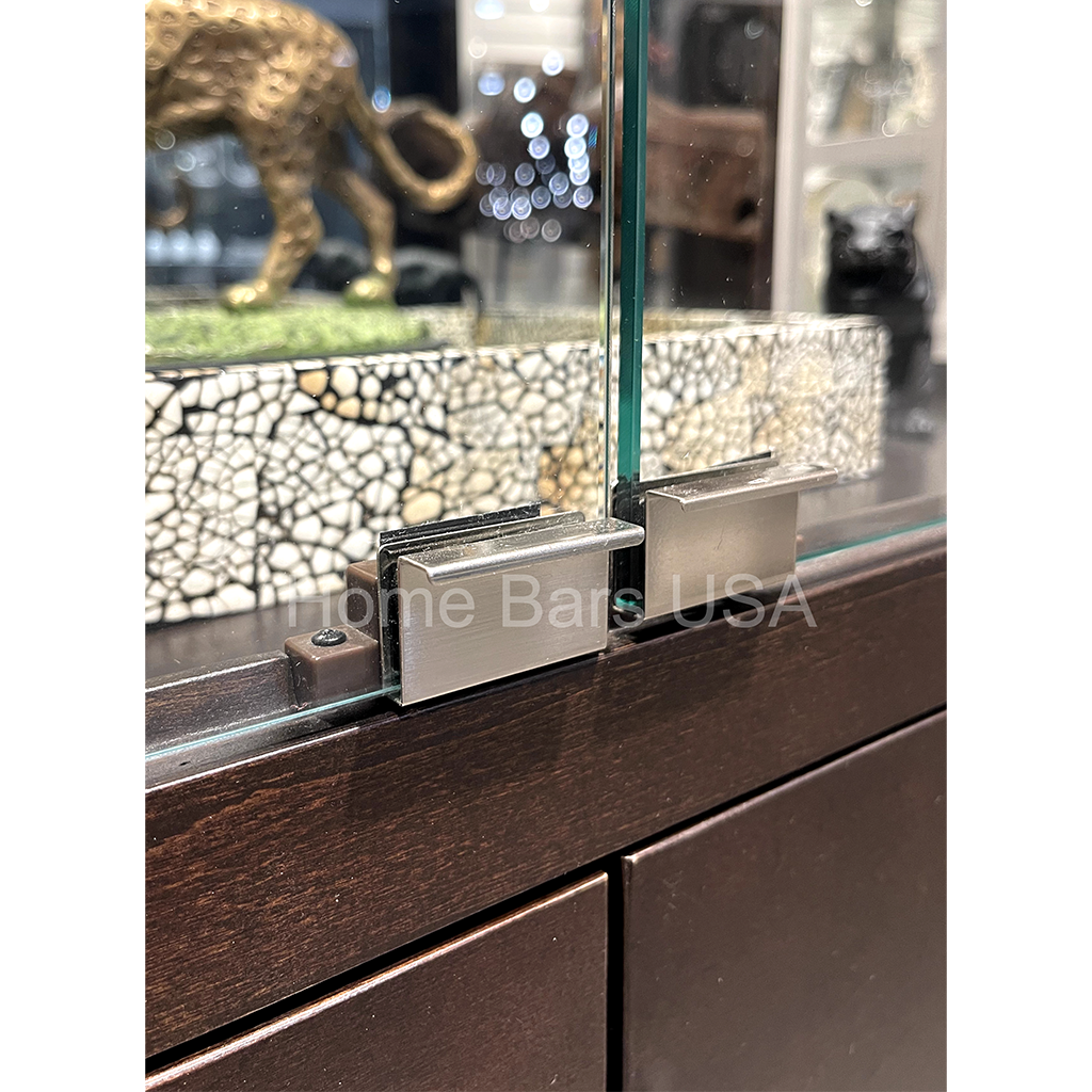 Howard Miller Larson Curio Cabinet 680750 real photo of the details - Home Bars USA