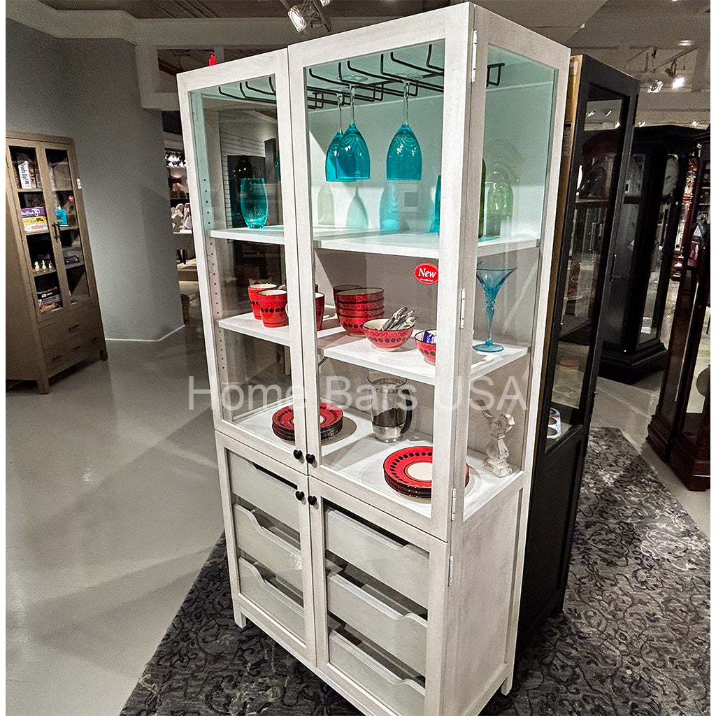 Howard Miller Laurie II Storage Cabinet 680776 real photo of the side - Home Bars USA