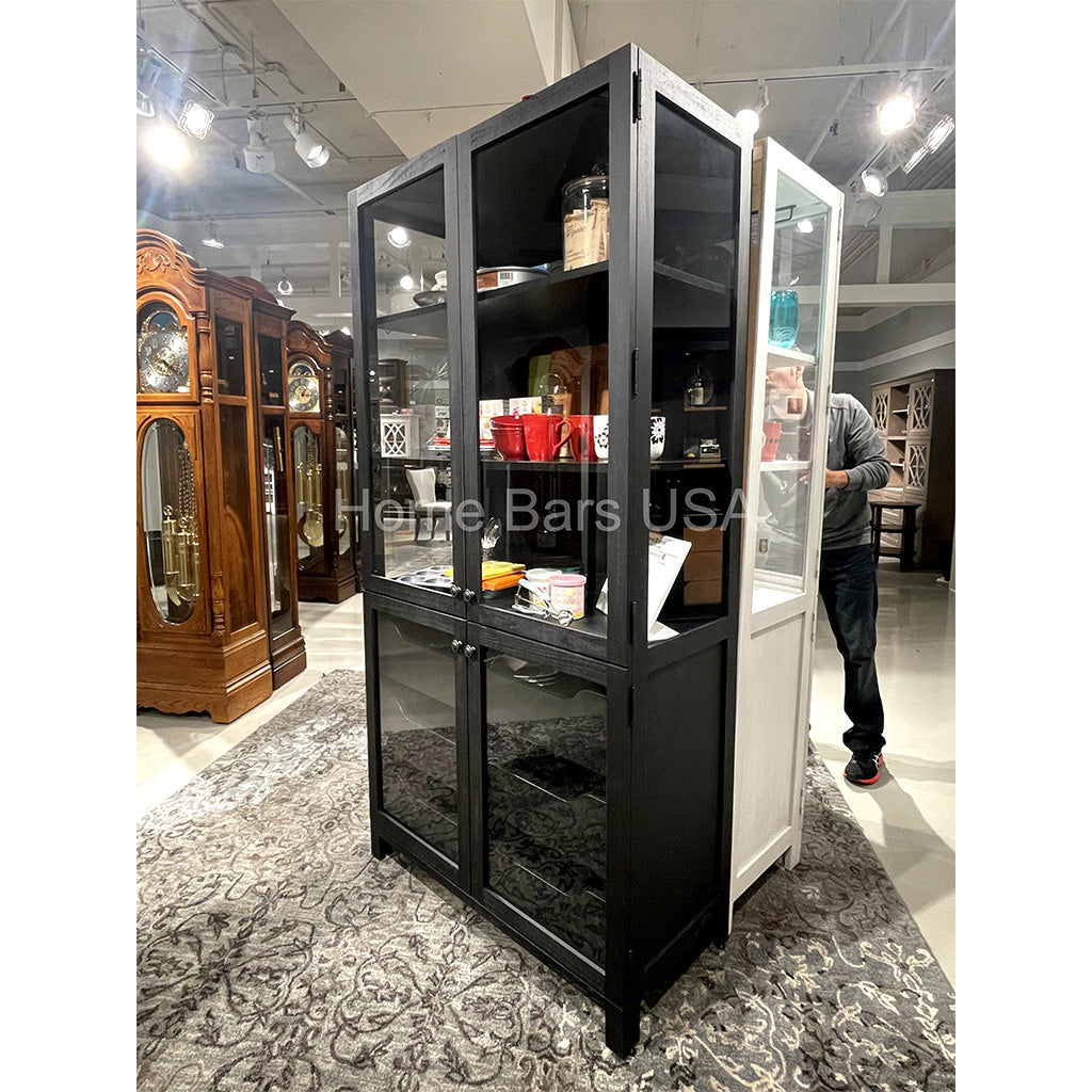 Howard Miller Laurie Storage Cabinet 680775 real photo of the angle with closed doors - Home Bars USA