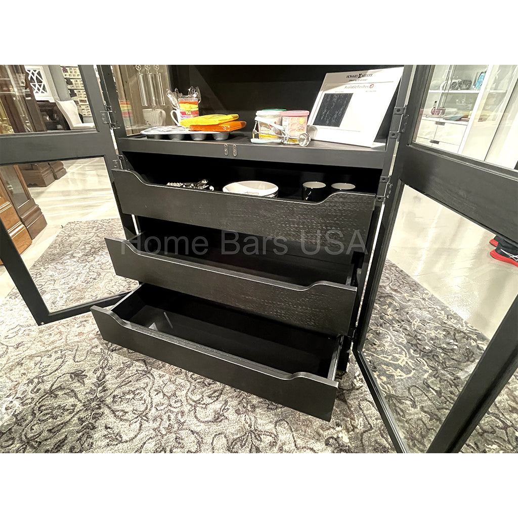 Howard Miller Laurie Storage Cabinet 680775 real photo of the drawers - Home Bars USA