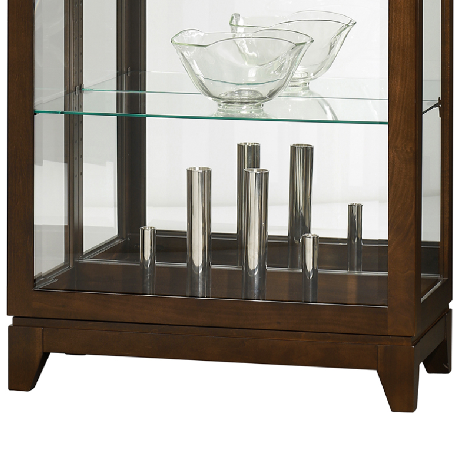 Howard Miller Luke Curio Cabinet 680588 base details - Home Bars USA
