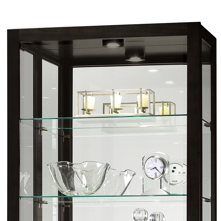 Howard Miller Luke IV Curio Cabinet 680629 top - Home Bars USA
