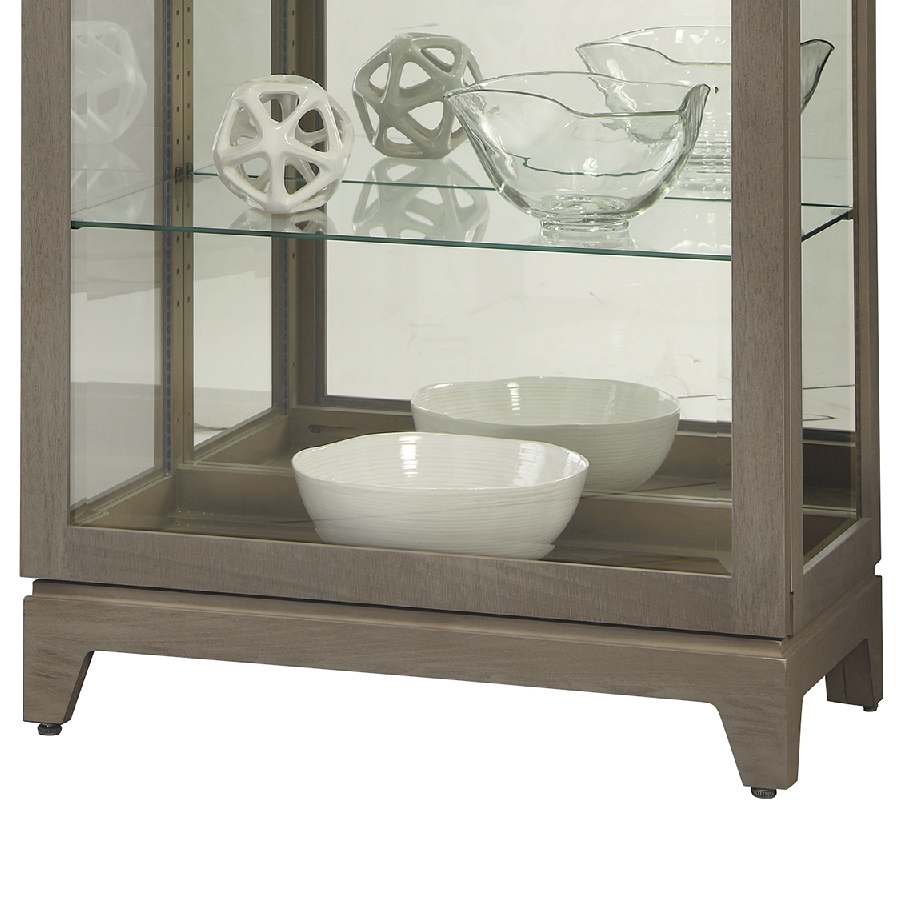 Howard Miller Luke VI Curio Cabinet 680650 base details - Home Bars USA