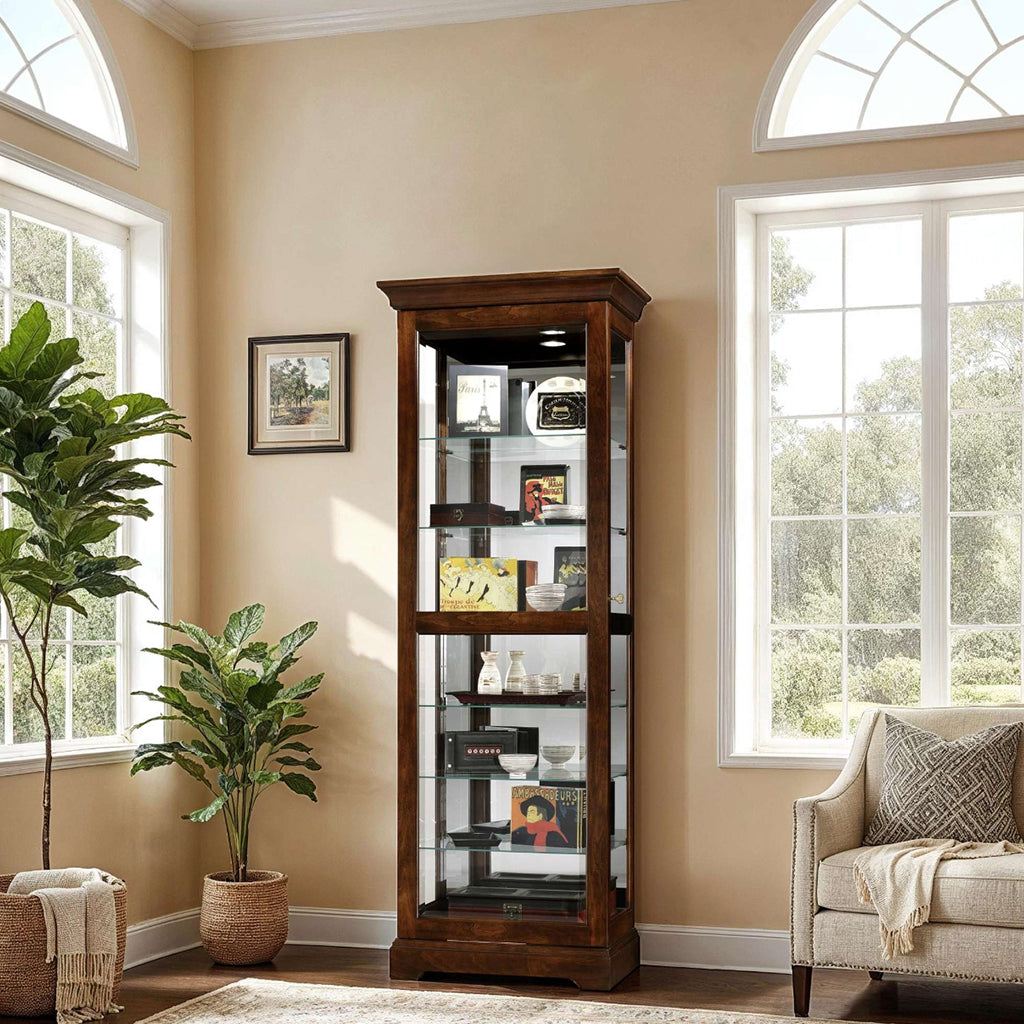 Howard Miller Martindale Curio Cabinet 680469 in interior design - Home Bars USA
