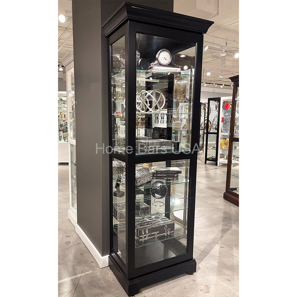 Howard Miller Martindale III Curio Cabinet 680578 real photo of the angle - Home Bars USA