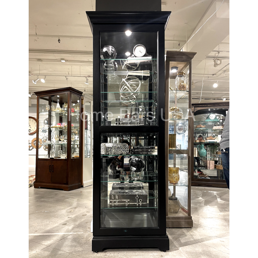 Howard Miller Martindale III Curio Cabinet 680578 real photo front - Home Bars USA