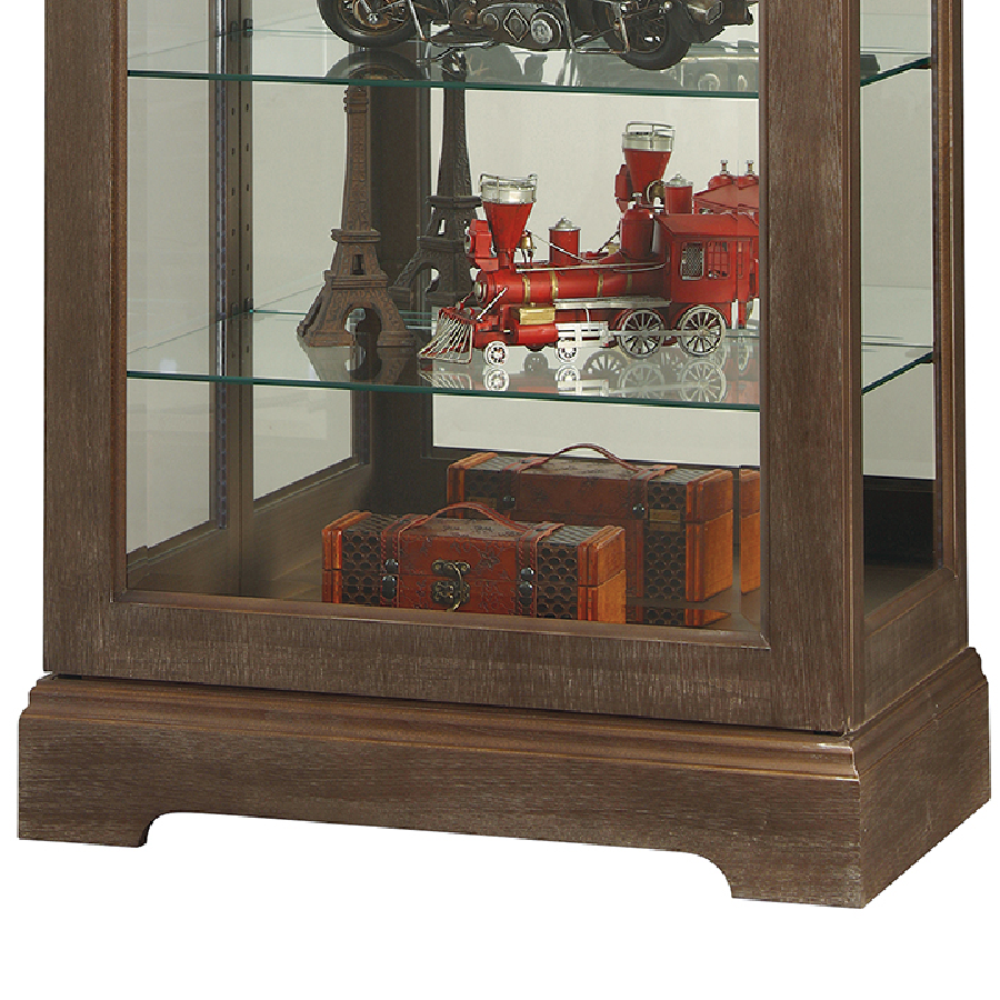 Howard Miller Martindale IV Curio Cabinet 680635 base details - Home Bars USA