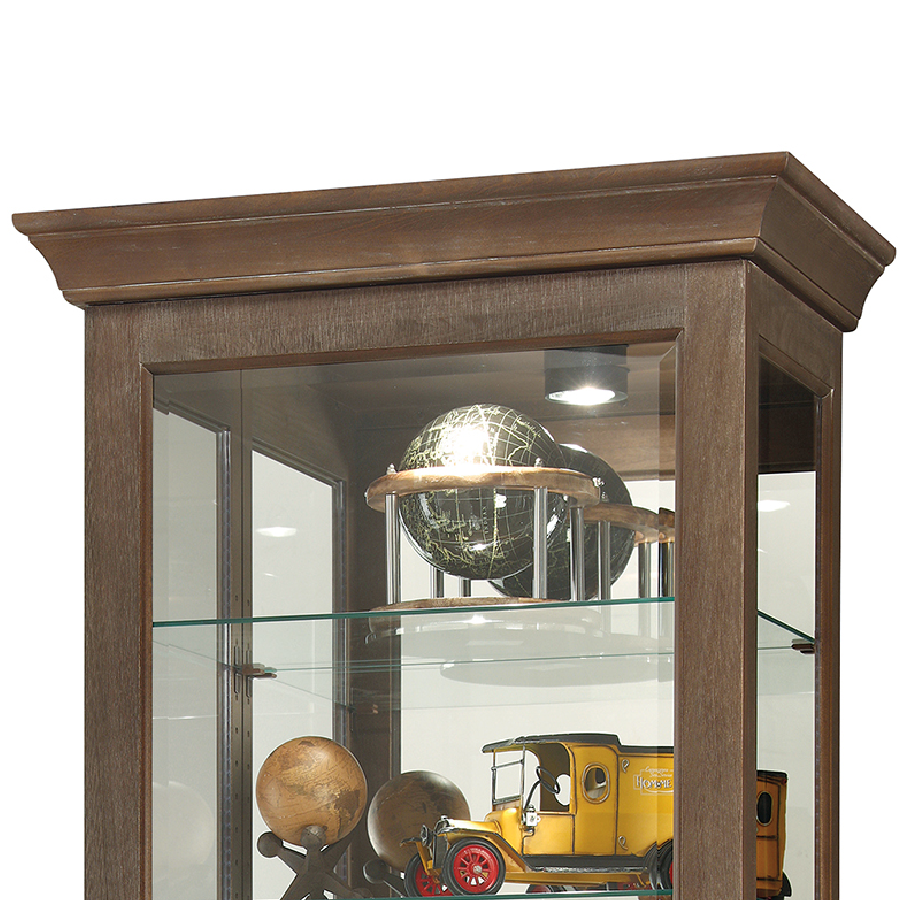 Howard Miller Martindale IV Curio Cabinet 680635 top details - Home Bars USA