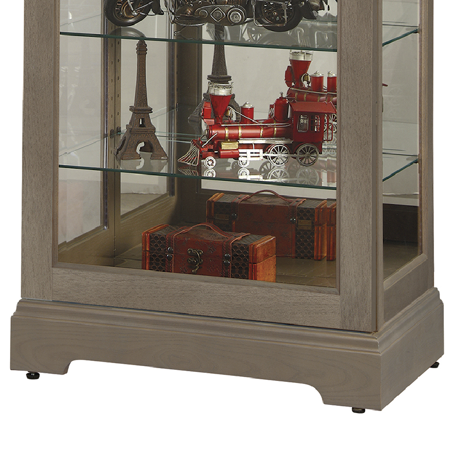 Howard Miller Martindale VI Curio Cabinet 680637 base details - Home Bars USA