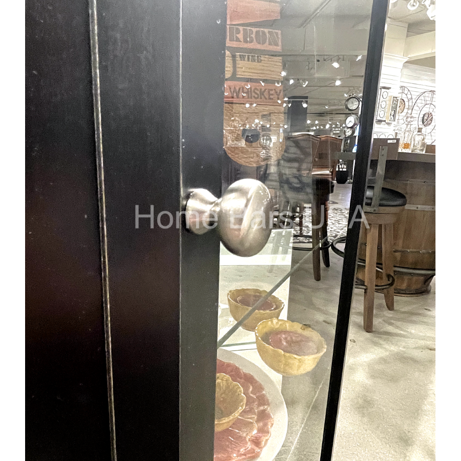 Howard Miller Melissa IV Corner Curio Cabinet 680631 real photo of the details - Home Bars USA