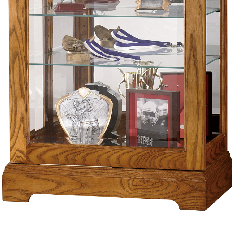 Howard Miller Moorland Curio Cabinet 680471 base details - Home Bars USA