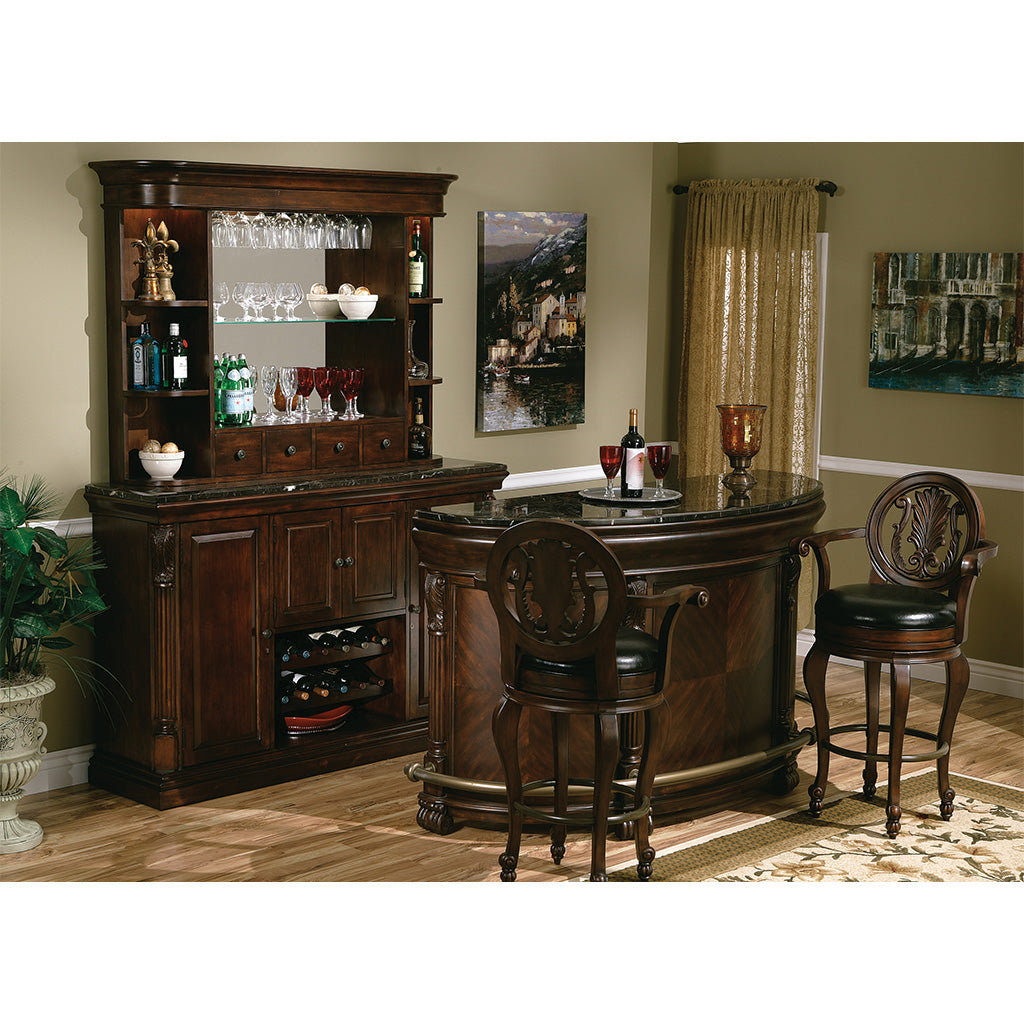 Howard Miller Niagara Bar Hutch 693007 in interior - Home Bars USA