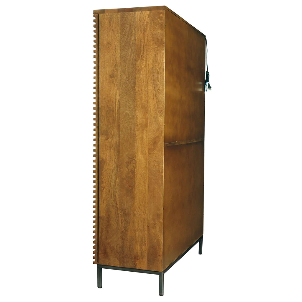 Howard Miller Nisha Wine &amp; Bar Cabinet 695376 side - Home Bars USA
