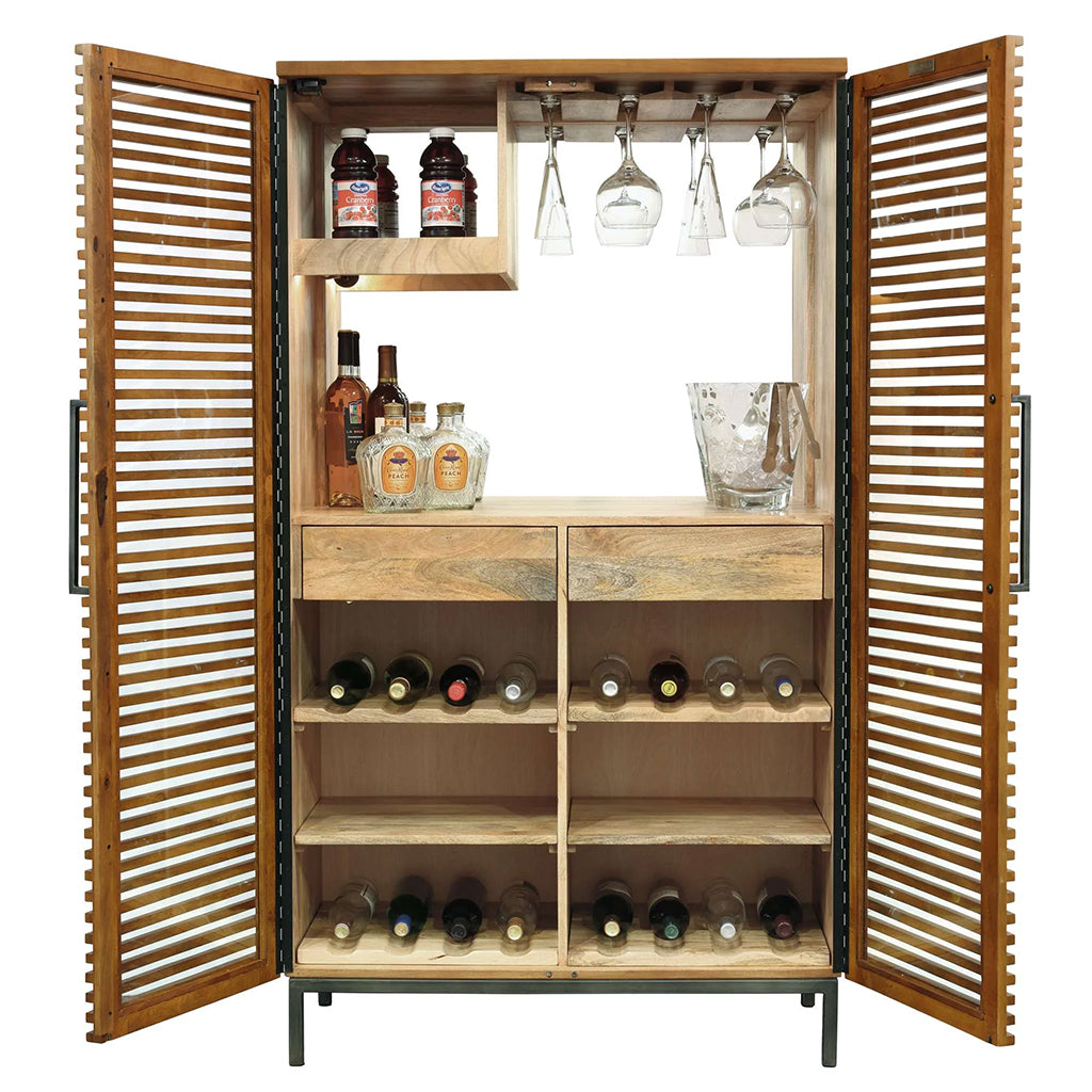 Howard Miller Nisha Wine &amp; Bar Cabinet 695376 storage - Home Bars USA