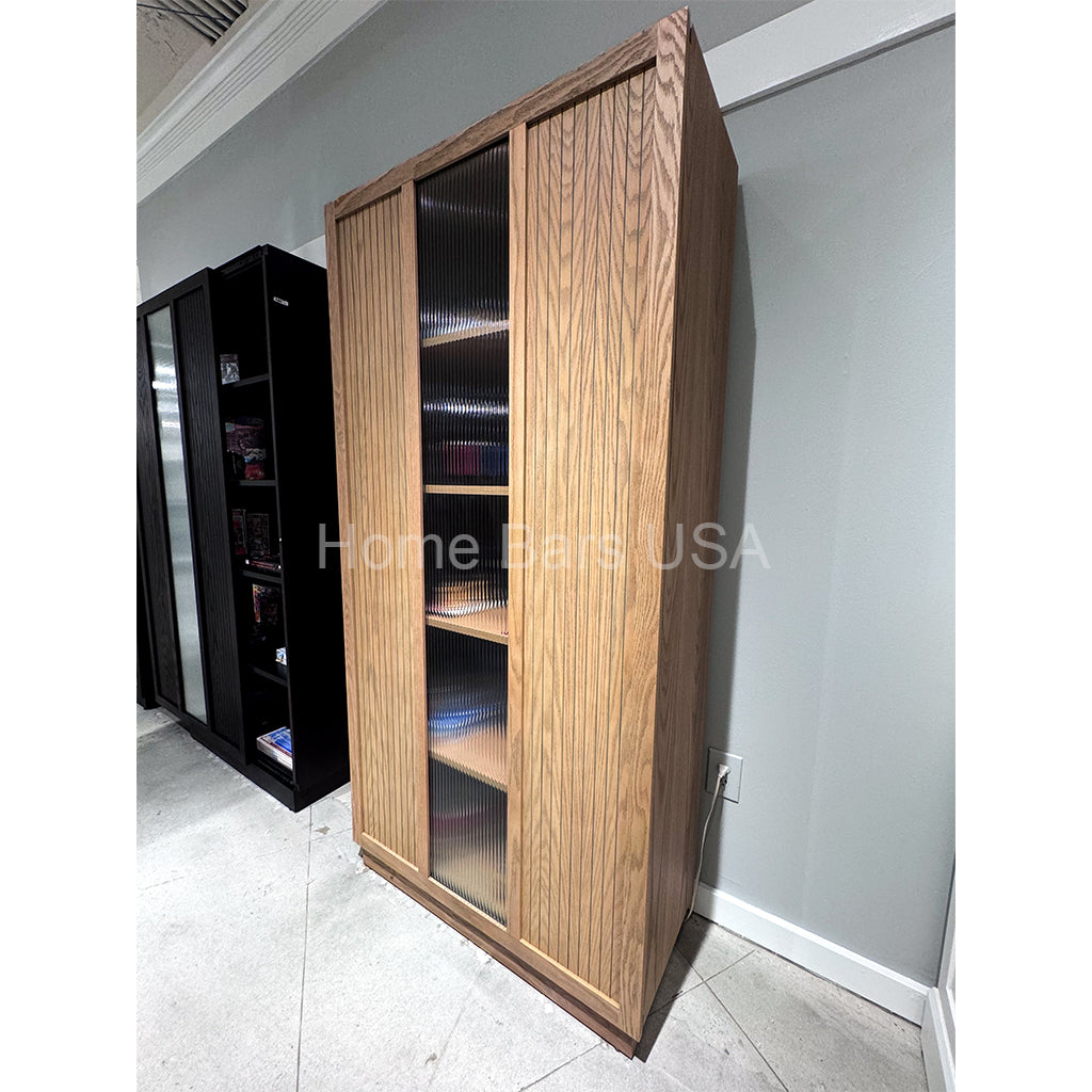 Howard Miller Nora Storage Cabinet 680820 real photo of the side - Home Bars USA