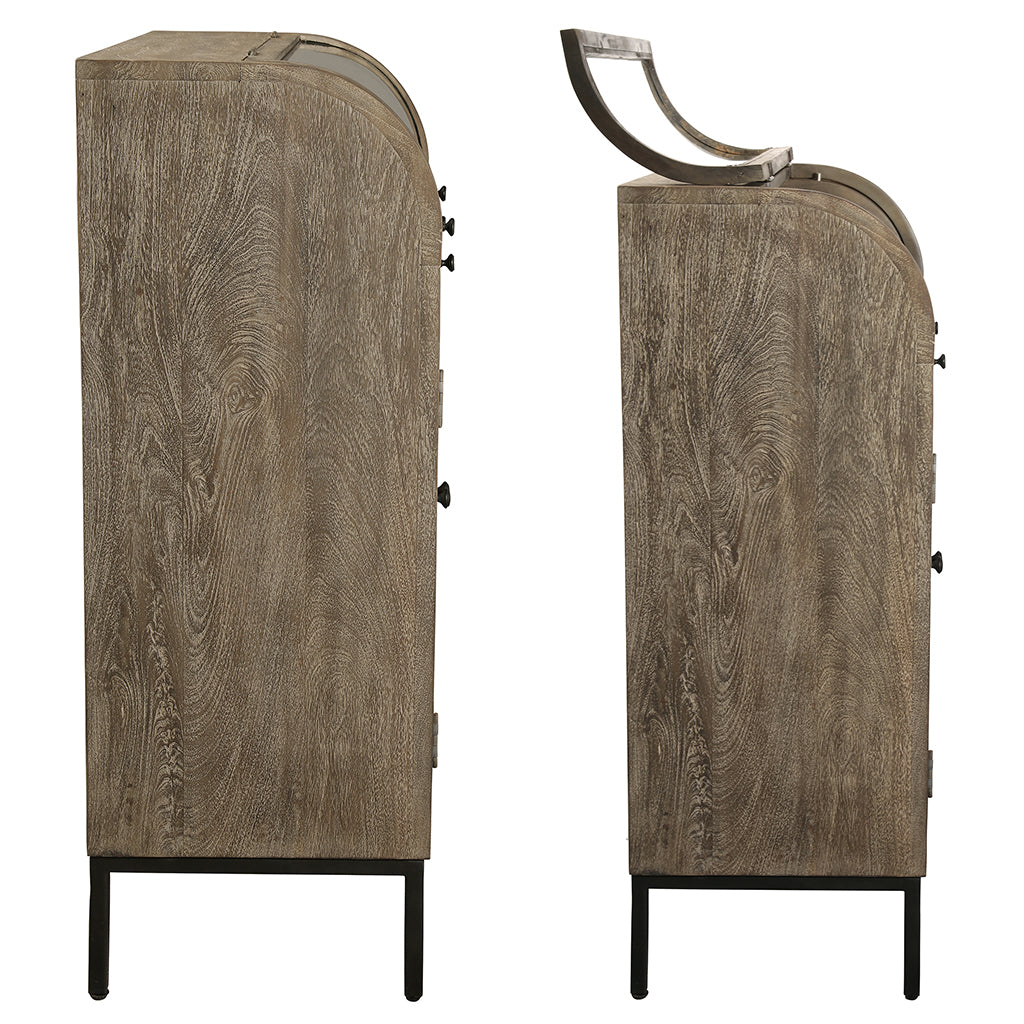 Howard Miller Paloma Wine &amp; Bar Cabinet 695244 side view - Home Bars USA