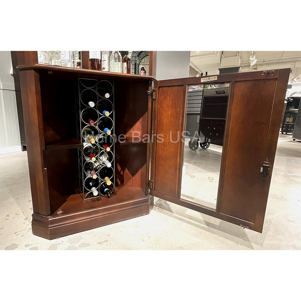 Howard Miller Piedmont Corner Wine &amp; Bar Cabinet 690000 real photo of the wine rack - Home Bars USA