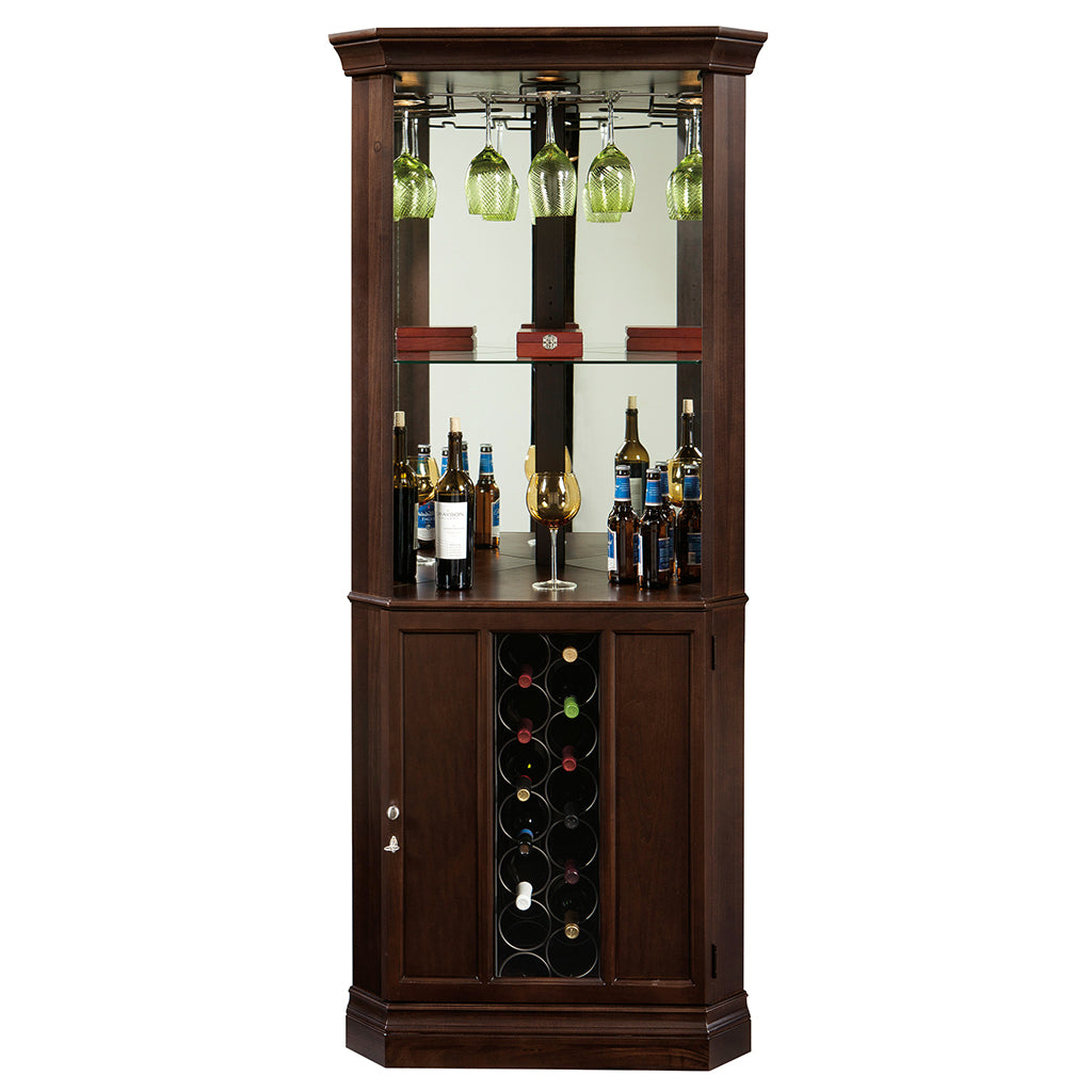 Howard Miller Piedmont III Corner Wine & Bar Cabinet 690007 - Home Bars USA