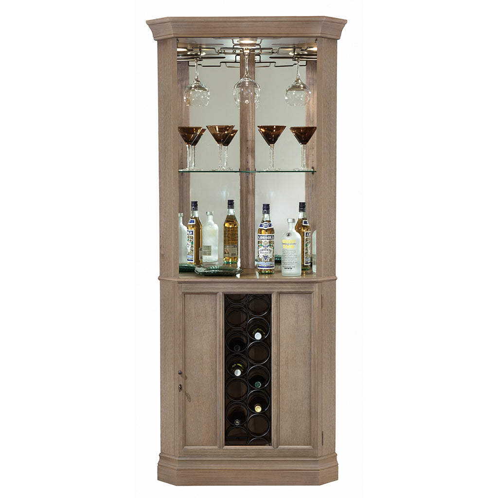 Howard Miller Piedmont VI Corner Wine & Bar Cabinet 690047 - Home Bars USA
