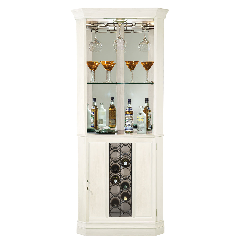 Howard Miller Piedmont V Corner Wine & Bar Cabinet 690046 - Home Bars USA
