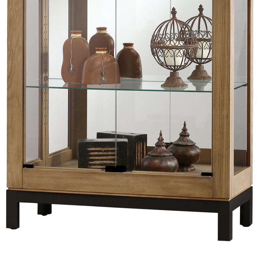 Howard Miller Quinn Curio Cabinet 680598 base details - Home Bars USA