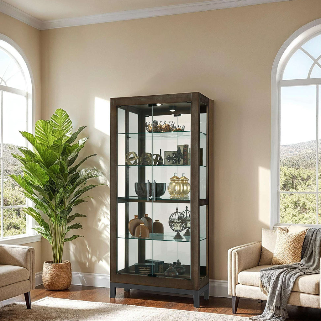 Howard Miller Quinn III Curio Cabinet 680680 lifestyle - Home Bars USA
