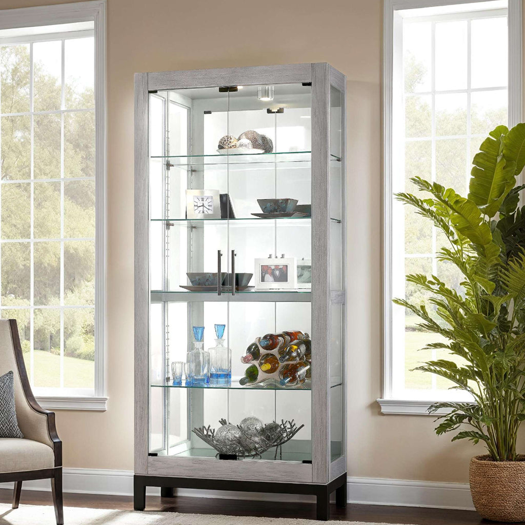 Howard Miller Quinn II Curio Cabinet 680599 in interior design - Home Bars USA