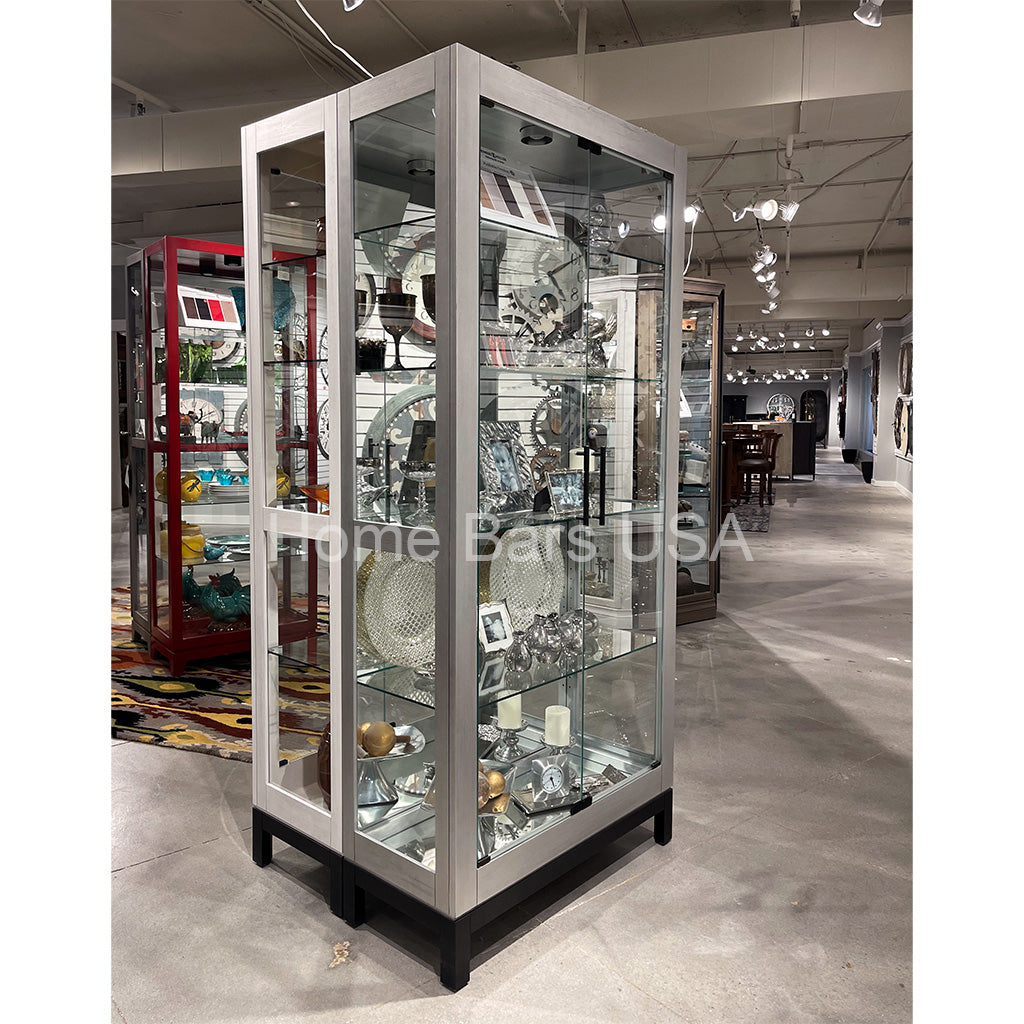 Howard Miller Quinn II Curio Cabinet 680599 real photo of the side - Home Bars USA