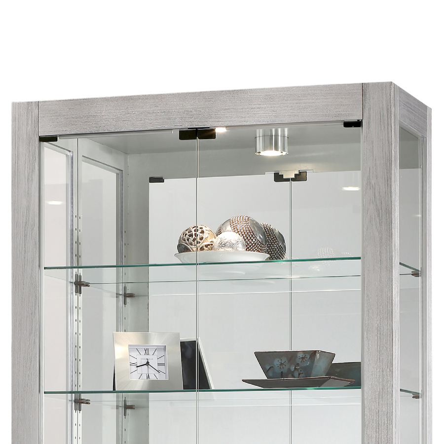 Howard Miller Quinn II Curio Cabinet 680599 top details - Home Bars USA