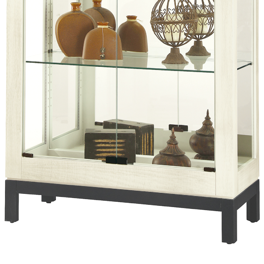 Howard Miller Quinn IV Quinn Curio Cabinet 680681 base details - Home Bars USA