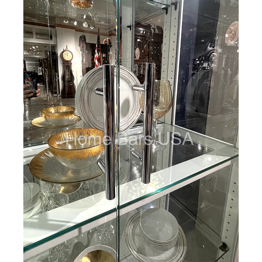 Howard Miller Quinn IV Quinn Curio Cabinet 680681 real photo of the details - Home Bars USA