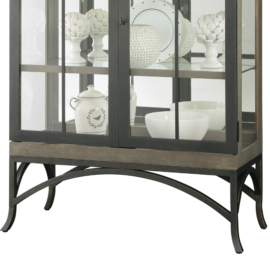 Howard Miller Ramona Curio Cabinet 680700 base details - Home Bars USA