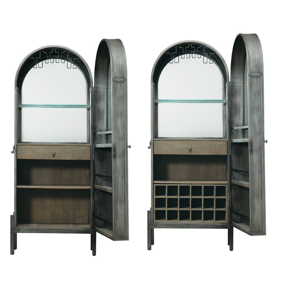 Howard Miller Ramses Wine &amp; Bar Cabinet 695318 with a removable wine rack - Home Bars USA