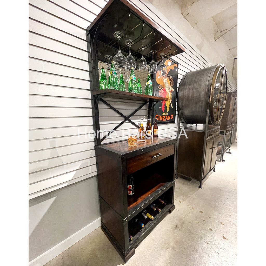 Howard Miller Red Mountain Wine &amp; Bar Cabinet 695138 real photo of the side - Home Bars USA