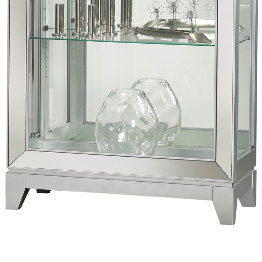 Howard Miller Shayne Curio Cabinet 680590 details of a base part - Home Bars USA